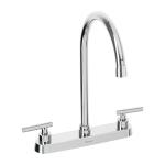 Mezcladoras 8 " para fregadero, cuello curvo