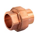 Tuercas unión, cobre a cobre