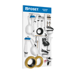Racks exhibidores de producto para panel ranurado o perfocel EX-WC-FOS2
