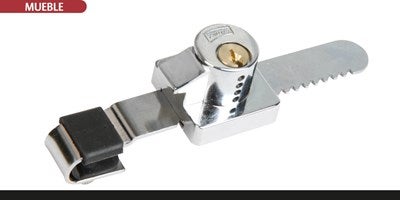Cerradura Phillips 80 para vitrinas corredizas