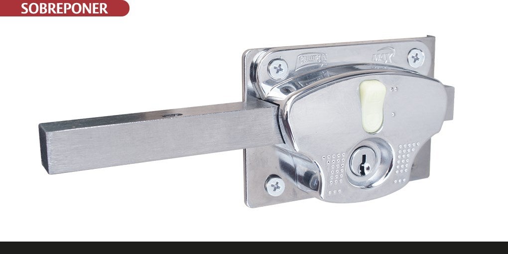 Cerrojo Phillips 800 MAX reversible con botón luminiscente