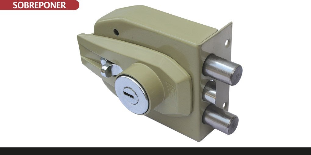 Cerradura Phillips AS-2000 IF — 2 bulones de acero + picaporte