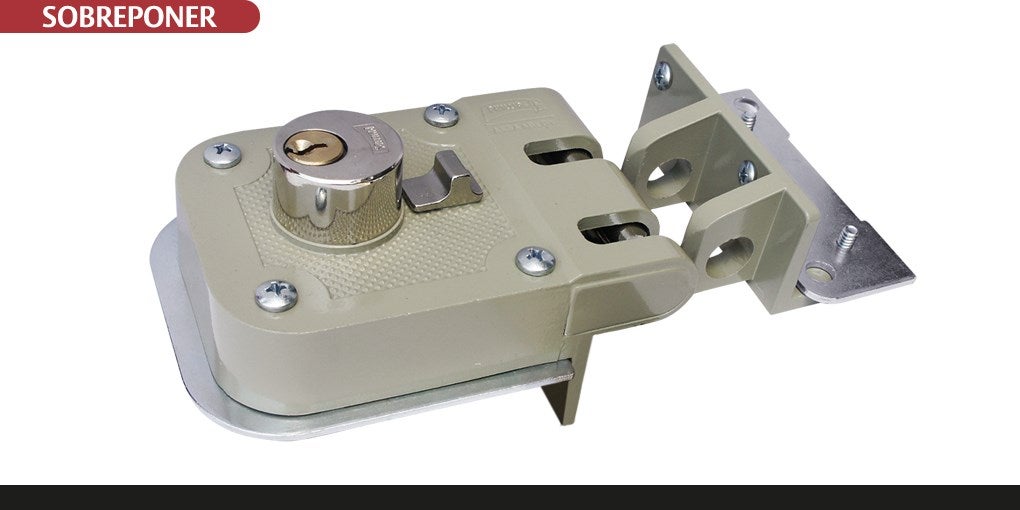 Cerradura Phillips 625 DC para puerta corrediza (doble cilindro)