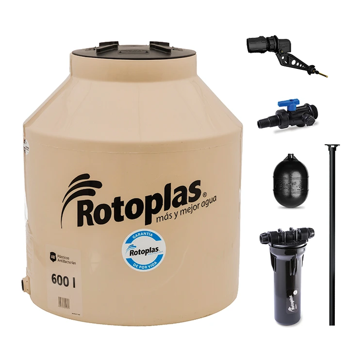 Tinaco Rotoplas 600 L con accesorios