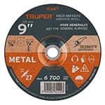 Discos abrasivos para desbaste de metal, tipo 27