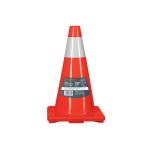 Conos de PVC para tráfico, Barra extensible para conos con reflejante de alta visibilidad — 45 cm (18")