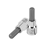 Dados para bujía, articulados con extensión