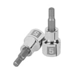Dados para bujía, articulados con extensión