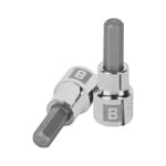 Dados para bujía, articulados con extensión