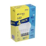 Multipacks de 4 lámparas LED tipo bulbo — 6 W