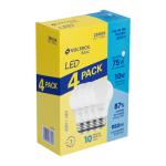 Multipacks de 4 lámparas LED tipo bulbo — 10 W