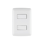 Placas con 2 interruptores sencillos