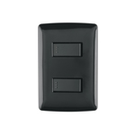 Placas con 2 interruptores sencillos