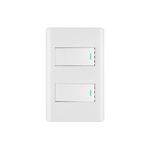 Placas con 2 interruptores sencillos