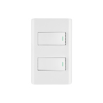 Placas con 1 interruptor sencillo + 1 de 3 vías