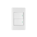 Placas con 1 interruptor sencillo + 1 de 3 vías