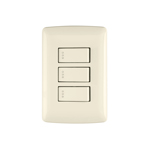 Placas con 3 interruptores sencillos