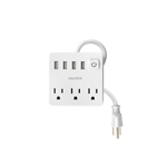Multicontactos con supresor de picos, puertos USB tipo A y C carga rápida