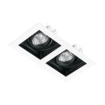 Luminarios empotrables de acento con spots dirigibles