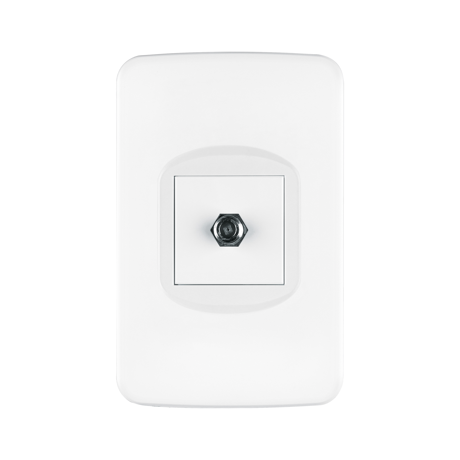 Placas con toma de televisión y teléfono