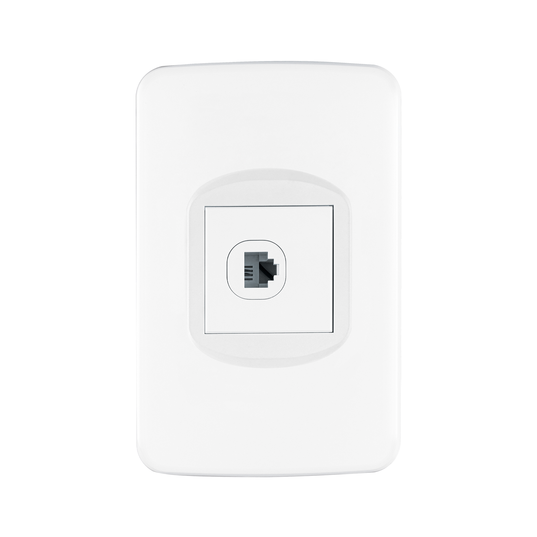 Placas con toma de televisión y teléfono